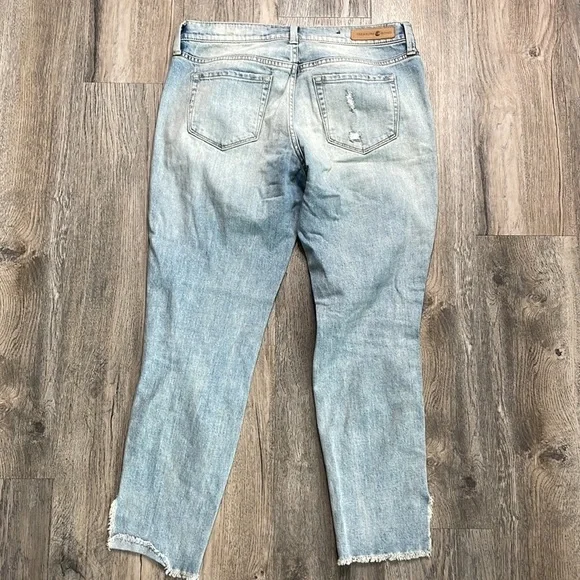 Treasure & Bond Women’s Distressed Mid Rise Skinny Boyfriend Ankle, size 27 - Picture 12 of 13